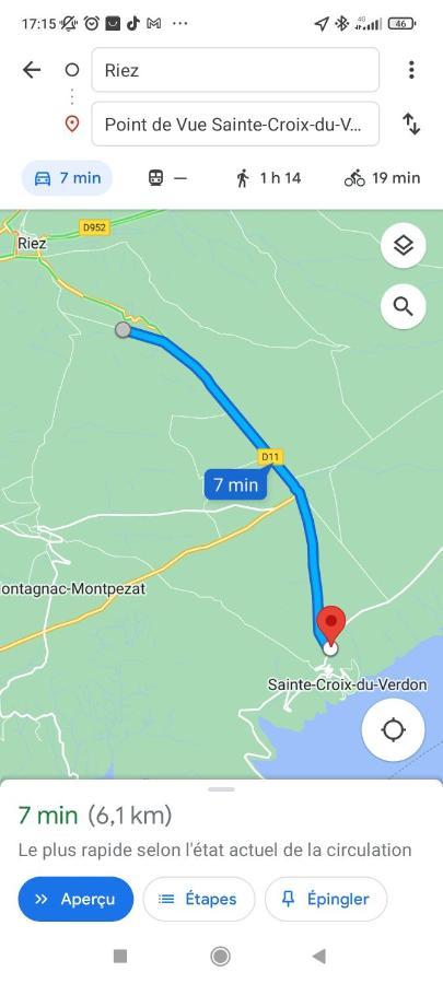 Les Gorges Du Verdon 리에 외부 사진